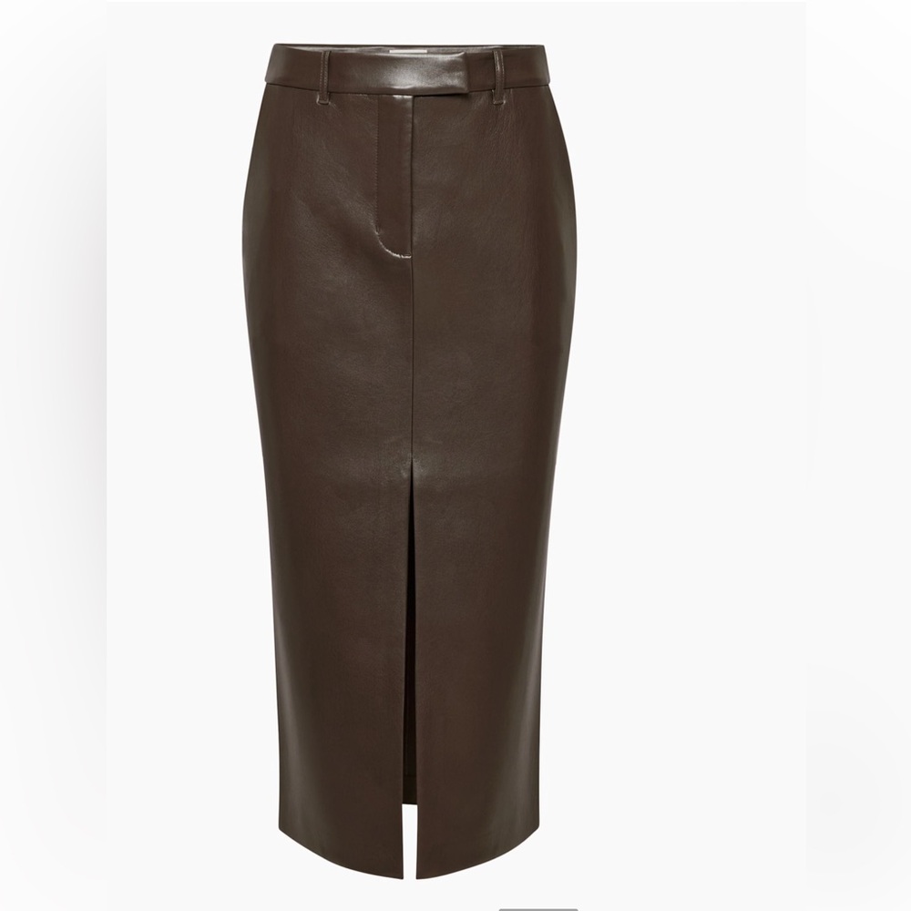 Wilfred Song Skirt in Rich Mocha Brown